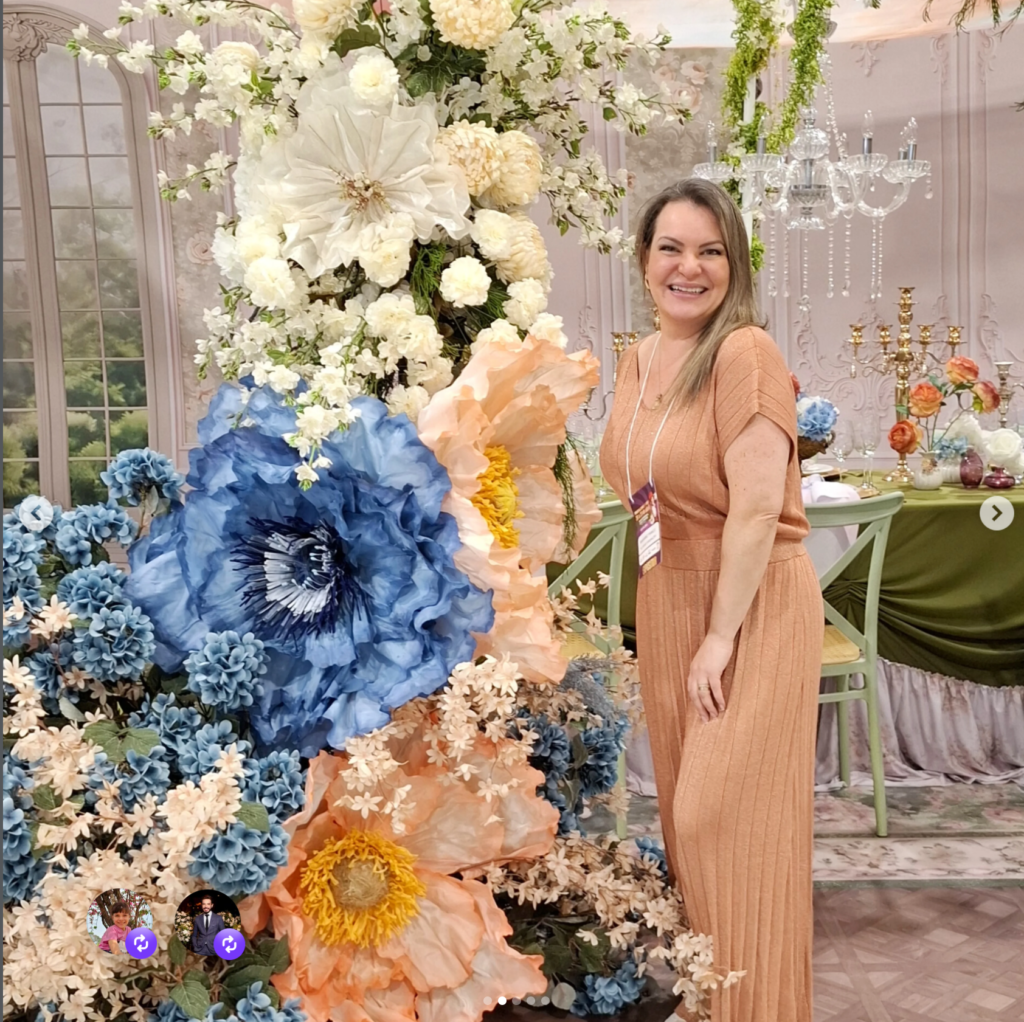 flor gigante para eventos